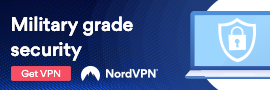 NordVPN logo and service promotion